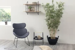 Fotel Cazar szary loftowy