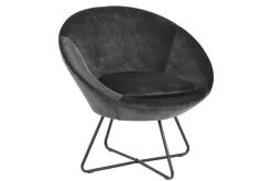 Fotel Center VIC szary tapicerowany