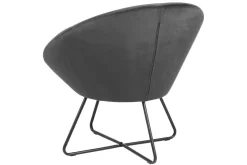 Fotel Center VIC szary tapicerowany