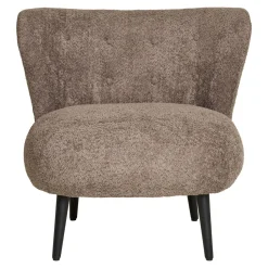 Fotel Covelo boucle brązowy/ czarny