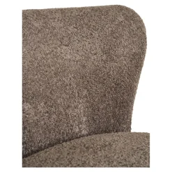 Fotel Covelo boucle brązowy/ czarny