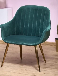 Fotel Dasco welwet zielony