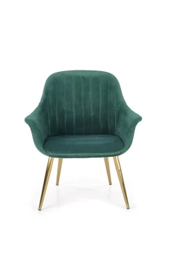 Fotel Dasco welwet zielony