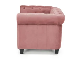 Fotel Dassion welwet różowy