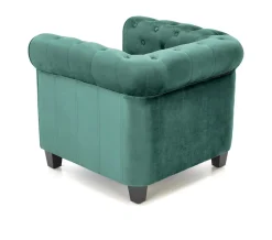 Fotel Dassion welwet zielony