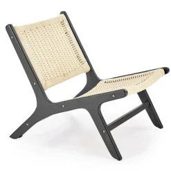 Fotel Datura rattanowy naturalny/ czarny