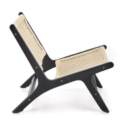 Fotel Datura rattanowy naturalny/ czarny