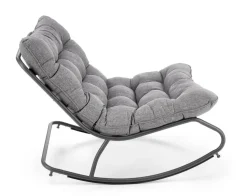 Fotel Dazira szary na płozach