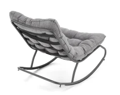 Fotel Dazira szary na płozach