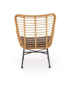 Fotel Edjora naturalny sztuczny rattan