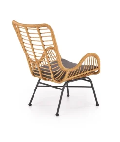 Fotel Edjora naturalny sztuczny rattan
