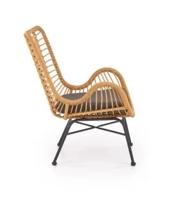 Fotel Edjora naturalny sztuczny rattan