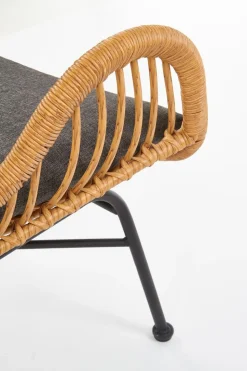 Fotel Edjora naturalny sztuczny rattan