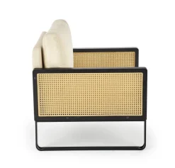 Fotel Edra rattan/ beżowy