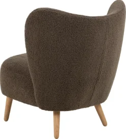 Fotel Elmont brązowy/ naturalny