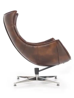 Fotel Falvio brązowy ciemny