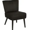 Fotel Giulia czarny sztruks