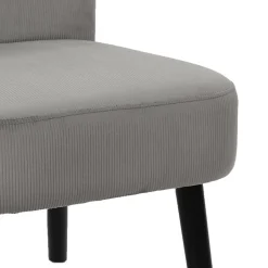 Fotel Giulia szary sztruks