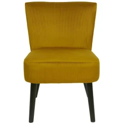 Fotel Giulia żółty sztruks