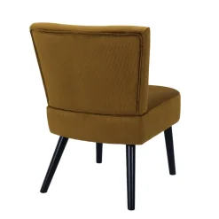 Fotel Giulia żółty sztruks