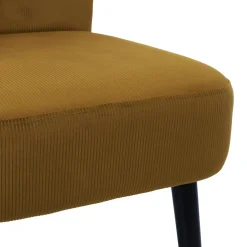 Fotel Giulia żółty sztruks