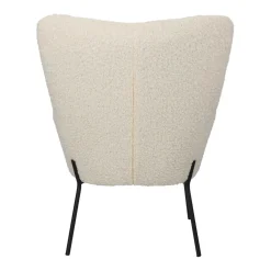 Fotel Glasgow biały glamour