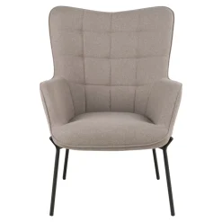 Fotel Glasgow brązowy jasny