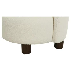 Fotel Honololu lewy boucle biały