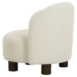 Fotel Honololu prawy boucle biały