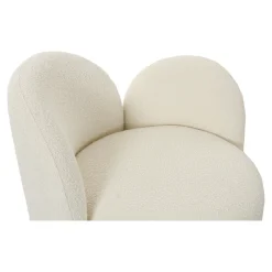 Fotel Honololu prawy boucle biały