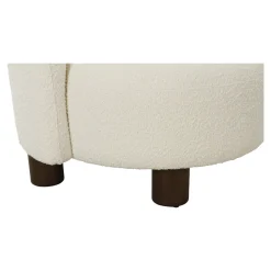 Fotel Honololu prawy boucle biały