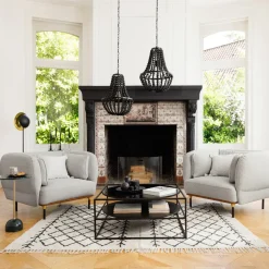 Fotel Isée szary jasny