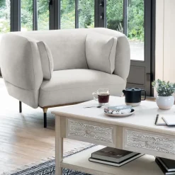 Fotel Isée szary jasny