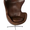 Fotel Jajo brązowy ciemny vintage