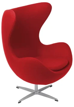Fotel Jajo czerwony kaszmir 24 Premium