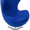 Fotel Jajo niebieski ciemny kaszmir 118