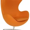 Fotel Jajo pomarańczowy kaszmir 11
