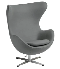 Fotel Jajo szary jasny kaszmir 42