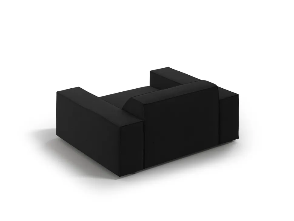 Fotel Jodie Black Structured Fabric