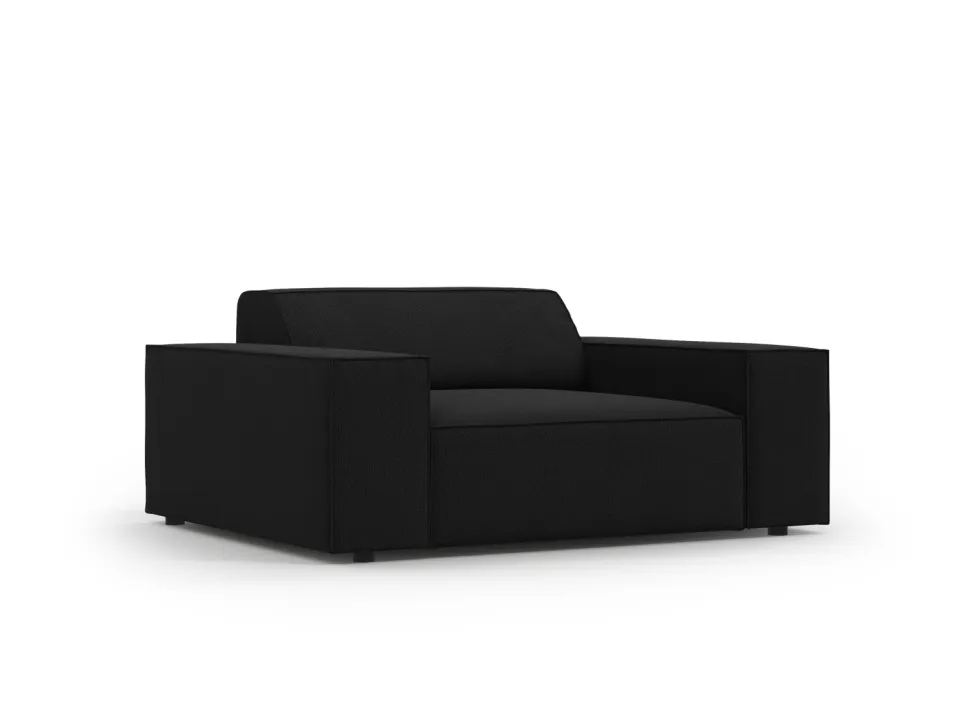 Fotel Jodie Black Structured Fabric