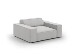 Fotel Jodie Light Grey Structured Fabric