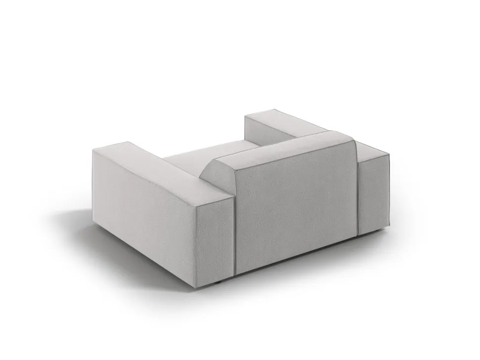 Fotel Jodie Light Grey Structured Fabric