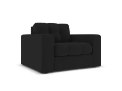 Fotel Justin Black Structured Fabric
