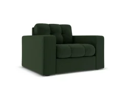 Fotel Justin Dark Green Structured  Fabric