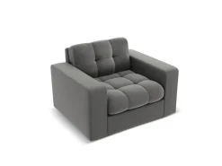 Fotel Justin Light Grey Velvet