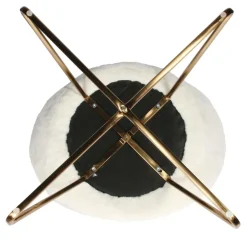 Fotel Karl Velvet Furry beżowy