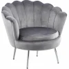 Fotel Korab VIC szary/nogi srebrne