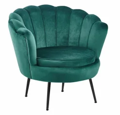 Fotel Korab VIC zielony/nogi czarne