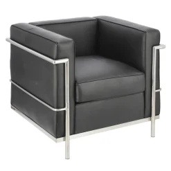 Fotel Kubik czarna skóra TP