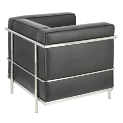 Fotel Kubik czarna skóra TP